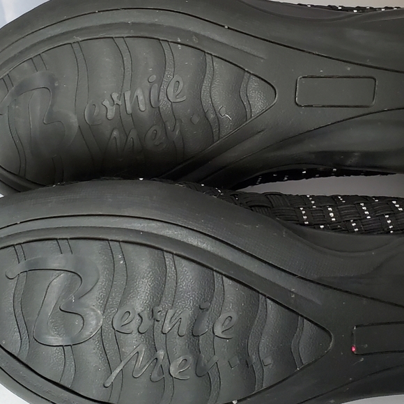 Bernie Mev Black and Silver Flat Size 38 - Picture 11 of 11